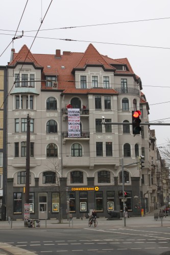 Aktionsbanner am Schwarzen Bär 6 Aktionsbanner am Schwarzen Bär 6