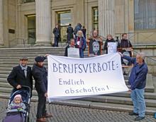Protestaktion vor dem niedersächsischen Landtag