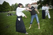 Kampfkunst im Park