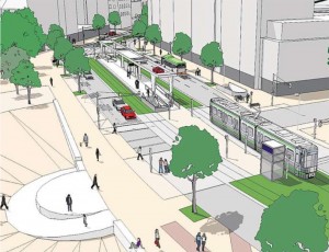 hannovercyclechic radweg an d-linie steintor vorher