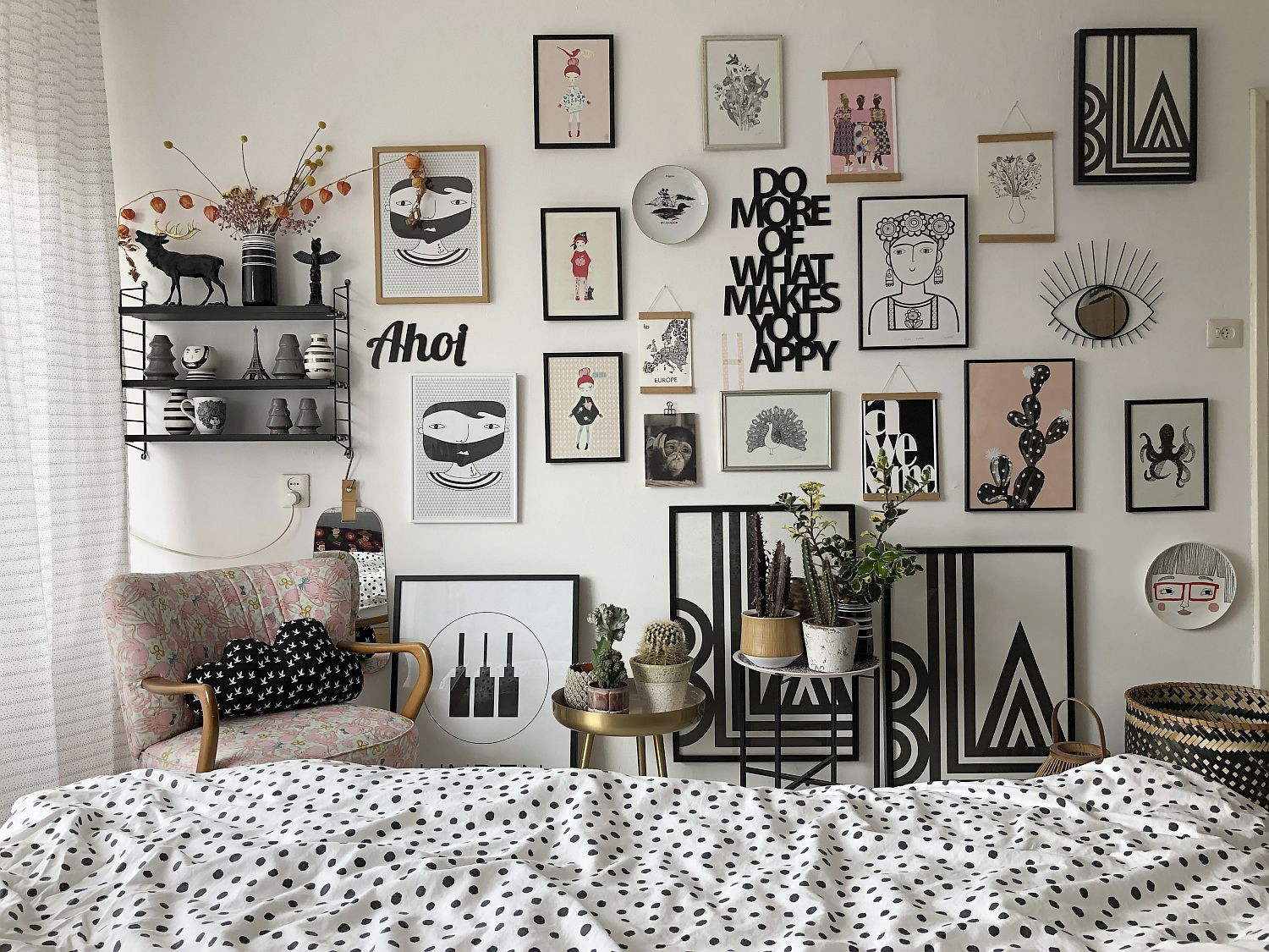 Gallerywall im Schlafzimmer - Make-Over