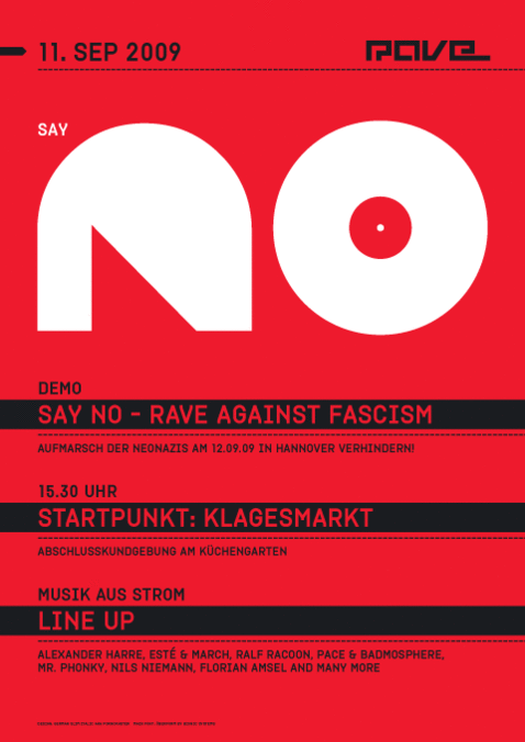 SAY NO – Rave Against Fascism!
