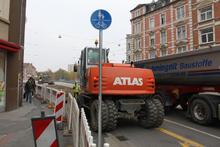 Immer noch nicht fertig: Baustelle Schwarzer Bär / Benno-Ohnesorg-Brücke