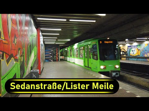 Stadtbahn Station Sedanstraße/Lister Meile - Hannover 🇩🇪 - Walkthrough 🚶