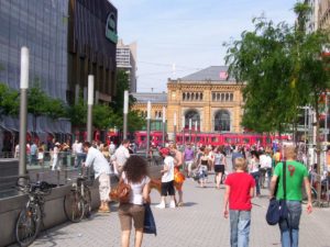 Fußgängerzone in der Bahnhofstraße