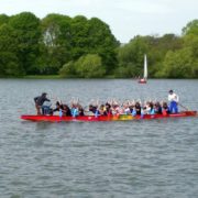 Drachenboot auf dem Maschsee