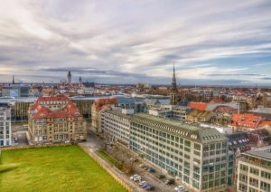 Blick über Leipzig