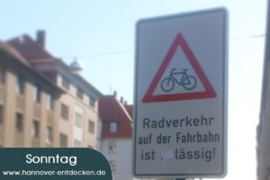 Radverkehr auf der Fahrbahn ist "zu"lässig