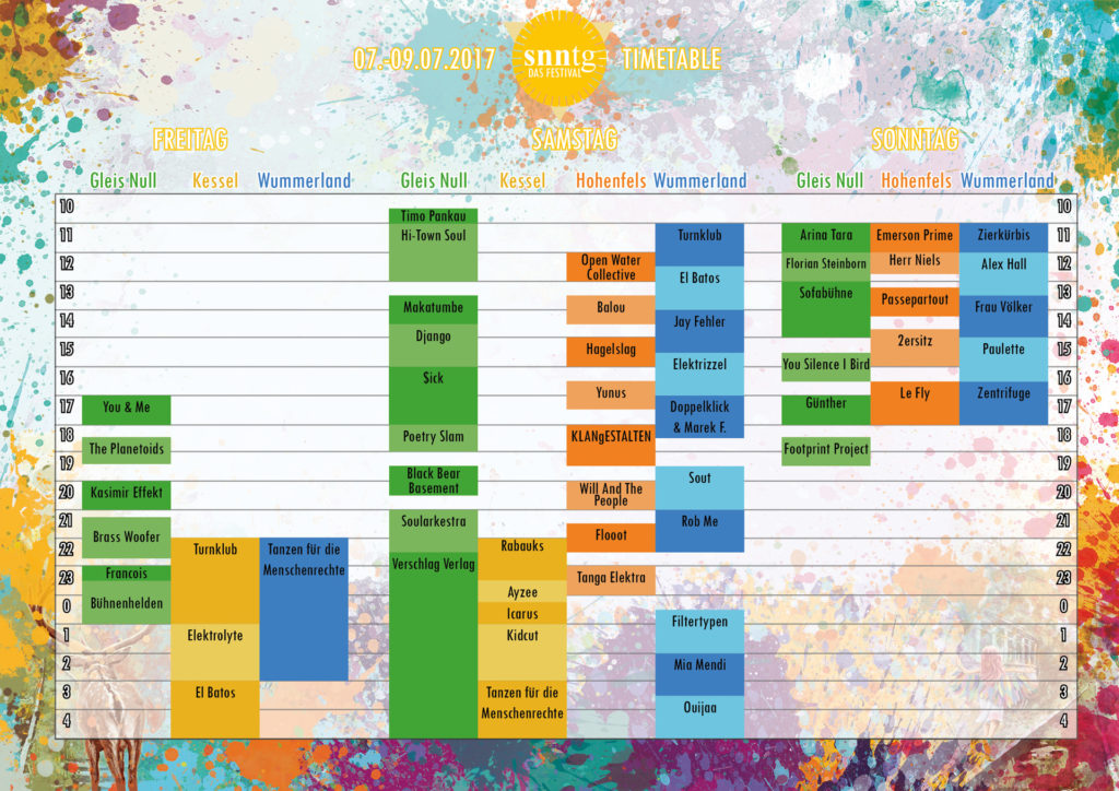 Timetable SNNTG