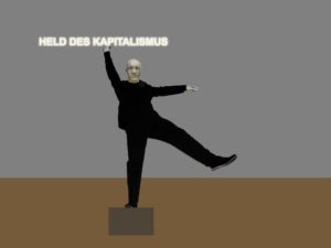 Thomas Sterna: "Held des Kapitalismus", Skulptur