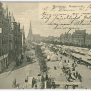 Markt auf dem Klagesmarkt um 1910