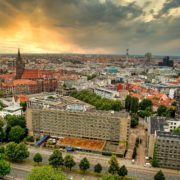 Blick vom Neuen Rathaus auf die City