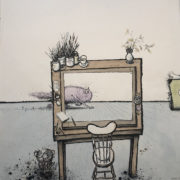 Ronald Searle: »The Model«, 1977