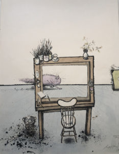 Ronald Searle: »The Model«, 1977