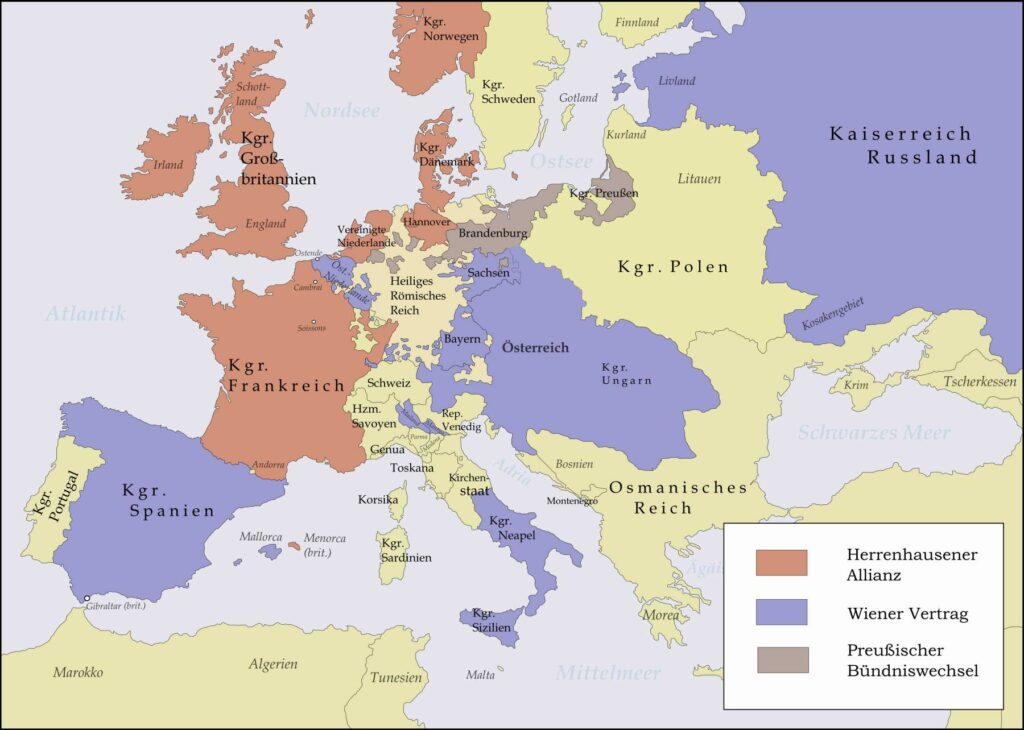 Bündnissysteme in Europa 1725-1730