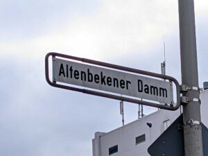 Altenbekener Damm (Straßenschild)