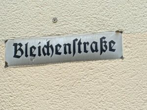 Bleichenstraße (Straßenschild)