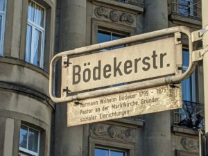 Bödekerstraße (Straßenschild)