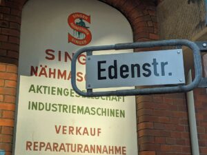 Edenstraße (Straßenschild)