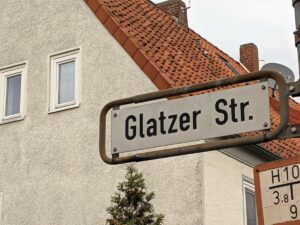 Glatzer Straße (Straßenschild)