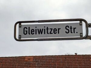 Gleiwitzer Straße (Straßenschild)