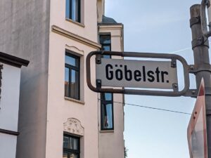 Göbelstraße (Straßenschild)