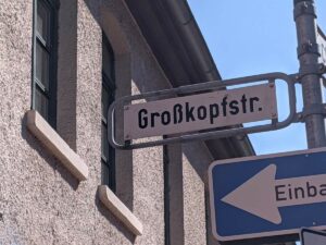 Großkopfstraße (Straßenschild)