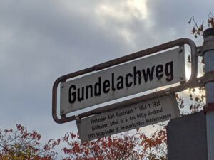 Gundelachweg (Straßenschild)