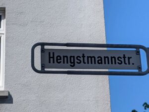 Hengstmannstraße (Straßenschild)