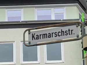 Karmarschstraße (Straßenschild)