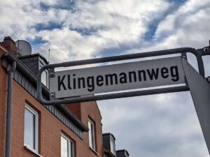 Klingemannweg (Straßenschild)
