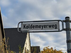 Koldemeyerweg (Straßenschild)