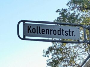 Kollenrodtstraße (Straßenschild)