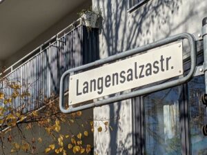 Langensalzastraße (Straßenschild)