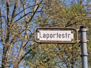 Laportestraße (Straßenschild)