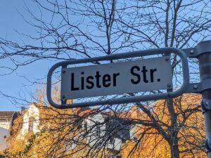 Lister Straße (Straßenschild)