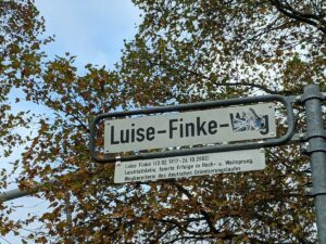 Luise-Finke-Weg (Straßenschild)