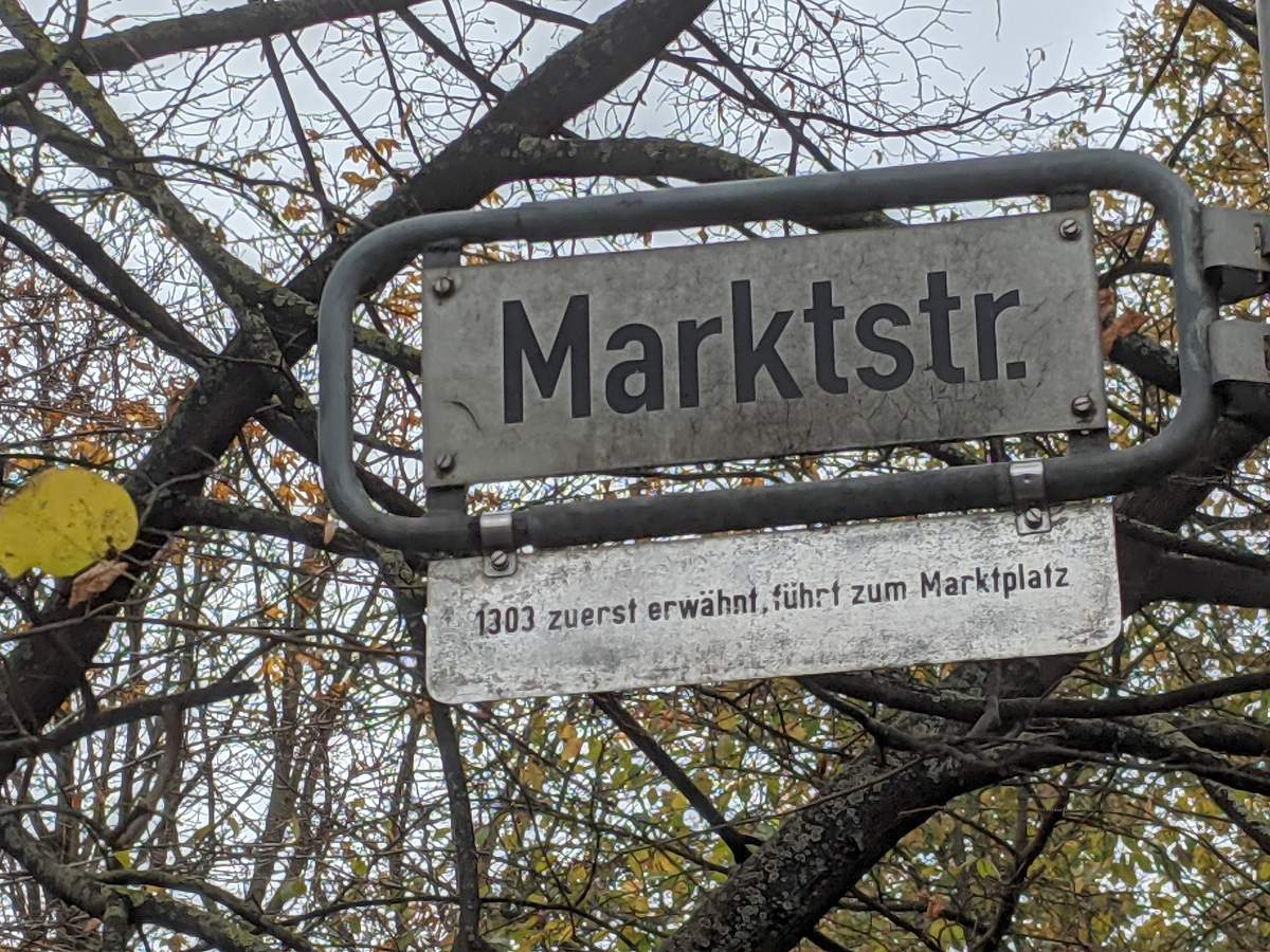Marktstraße (Straßenschild)