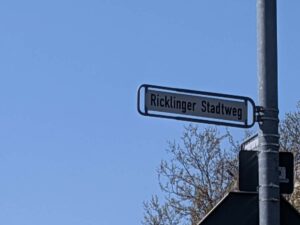 Ricklinger Stadtweg (Straßenschild)