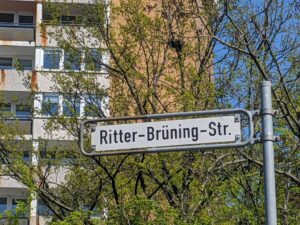 Ritter-Brüning-Straße (Straßenschild)