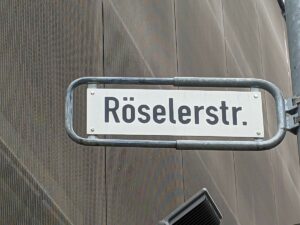 Röselerstraße (Straßenschild)
