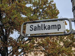 Sahlkamp (Straßenschild)