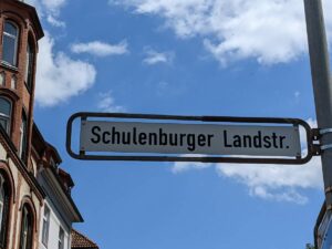 Schulenburger Landstraße (Straßenschild)