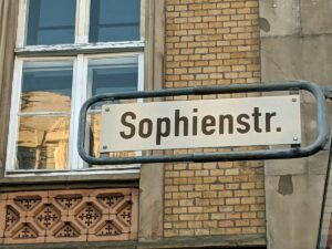 Sophienstraße (Straßenschild)