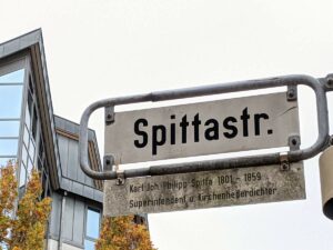 Spittastraße (Straßenschild)