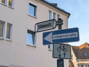 Ubbenstraße (Straßenschild)