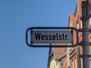 Wesselstraße (Straßenschild)