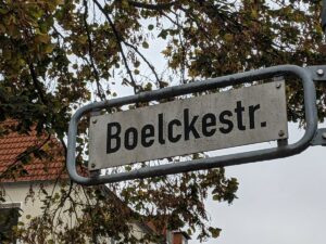 Boelckestraße (Straßenschild)
