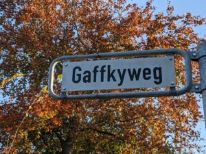 Gaffkyweg (Straßenschild)