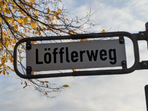 Löfflerweg (Straßenschild)